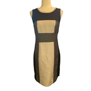 Yoana Baraschi Black and Cream Geometric Mini Dress